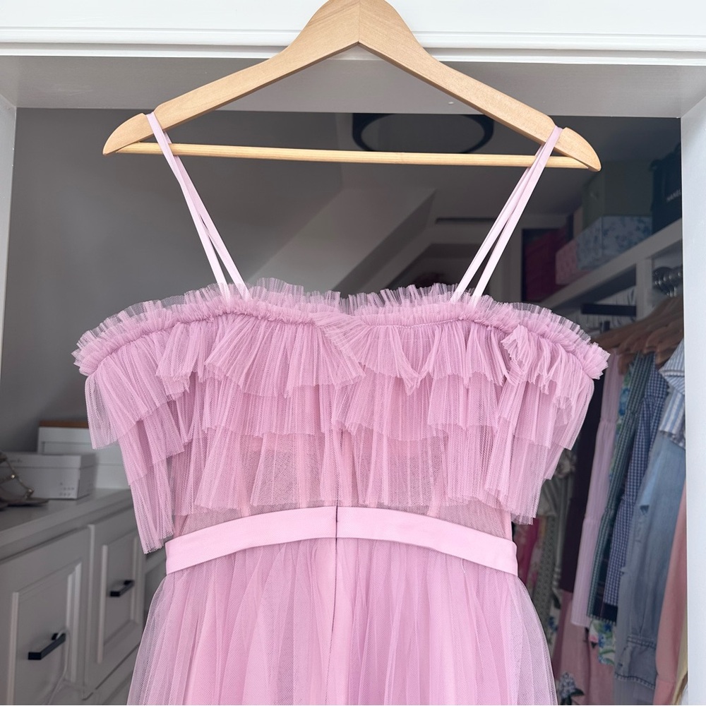 Charmante Off-the-Shoulder Tulle Gown - Picture 4 of 7